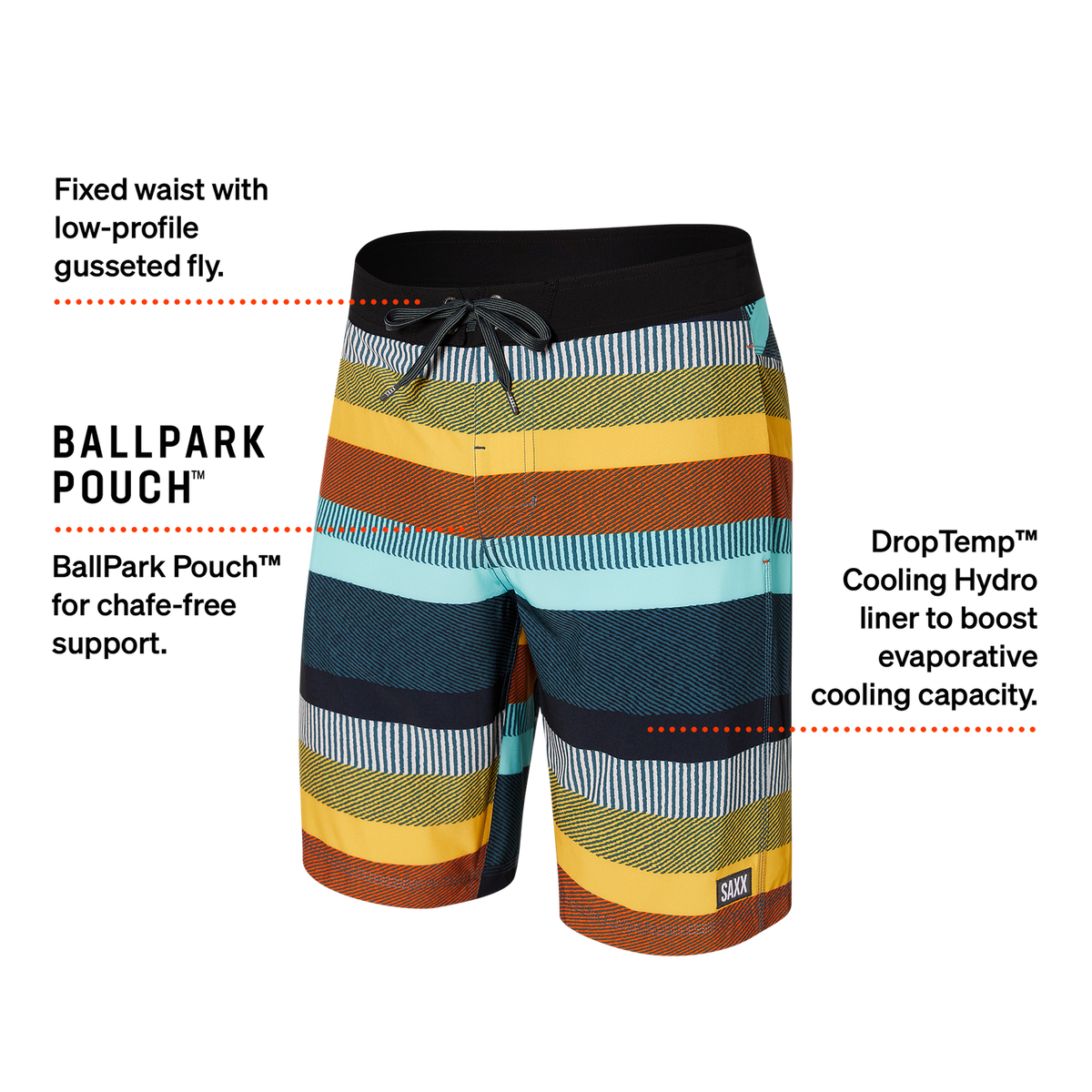 Betawave 2N1 Boardie 19" Short Men's