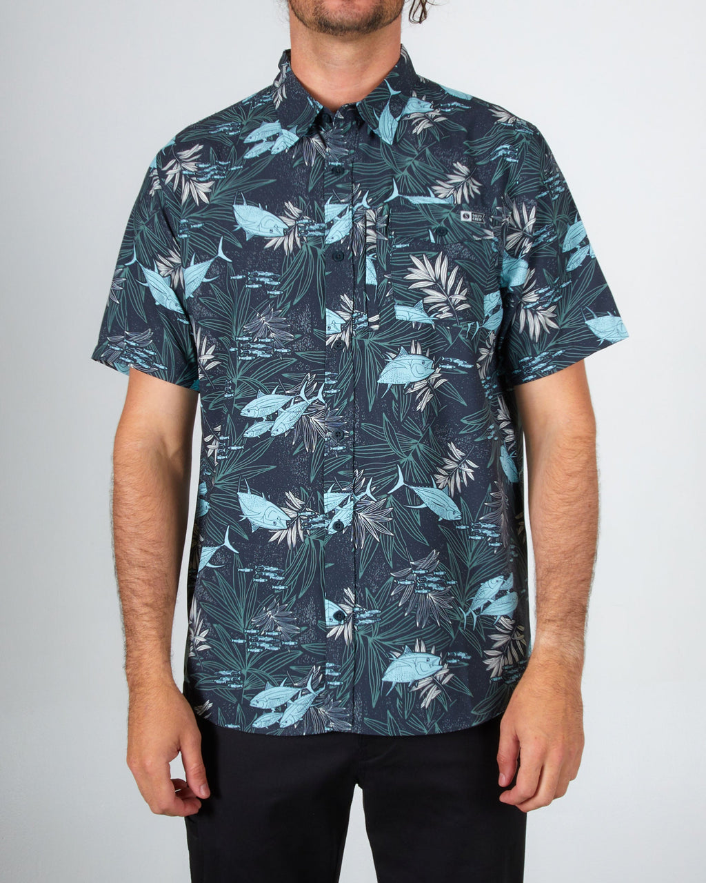 Feeding Frenzy UV Woven Shirt Men's