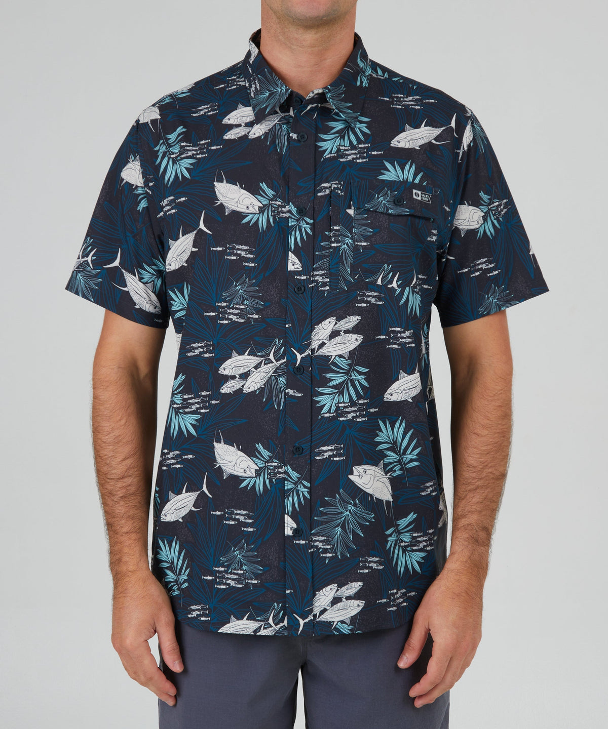 Feeding Frenzy UV Woven Shirt Men's