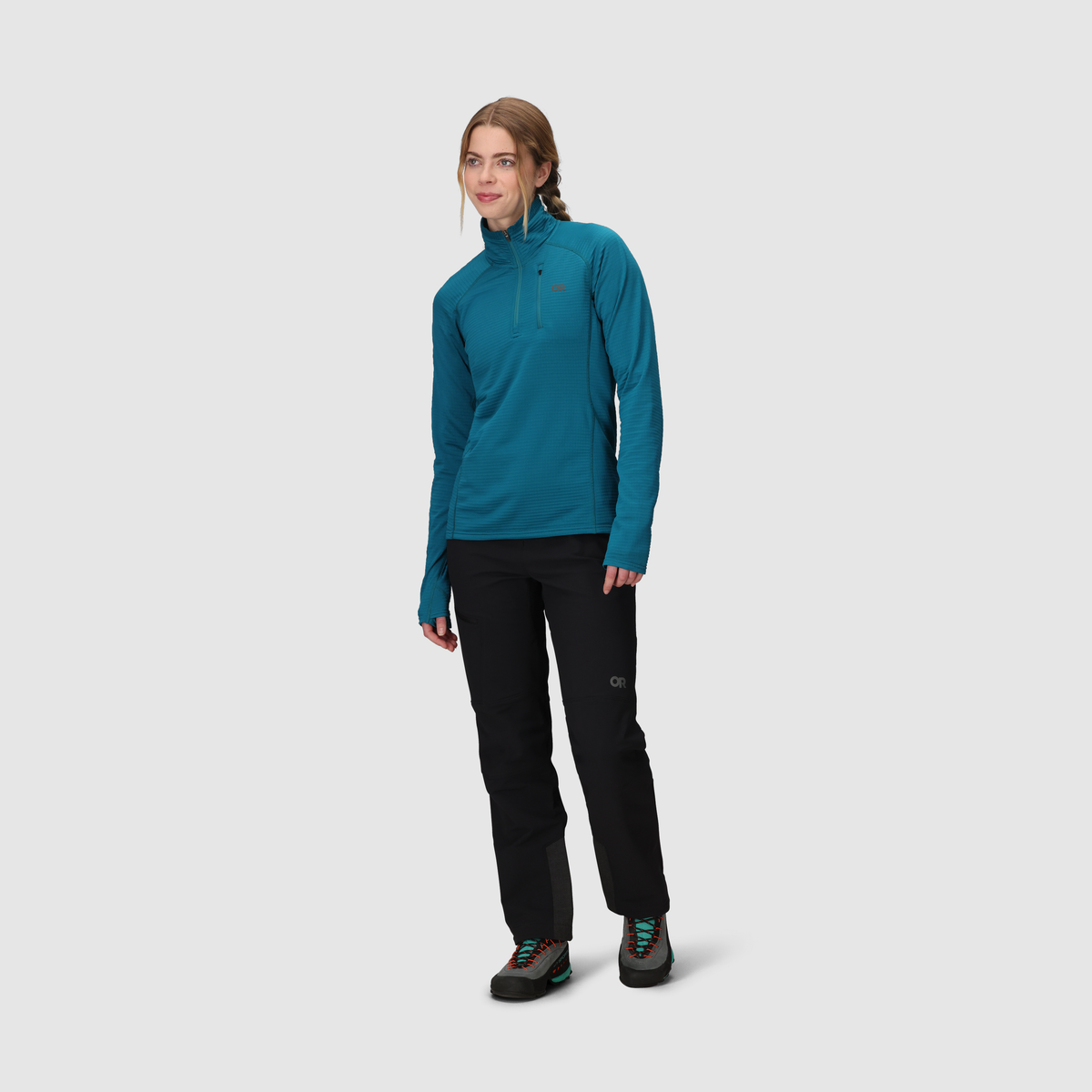 Vigor Grid Fleece Quarter Zip W's