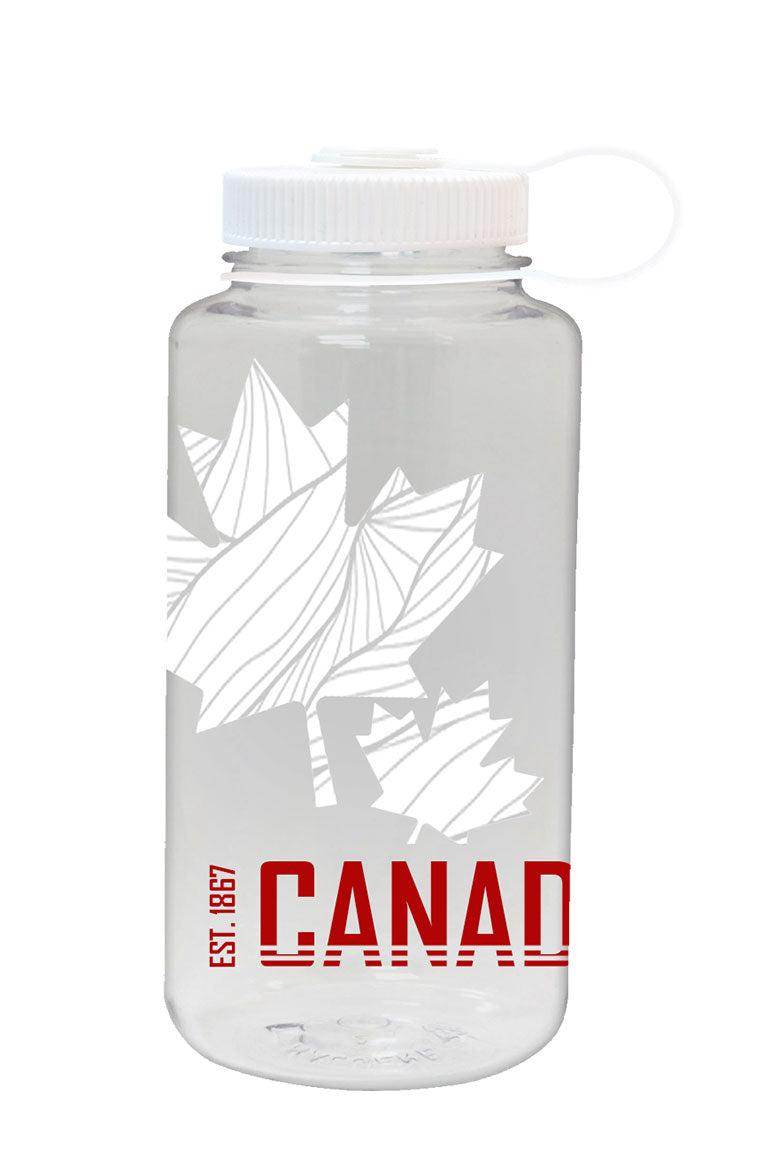 32oz Wide Mouth Canada Print Bottle